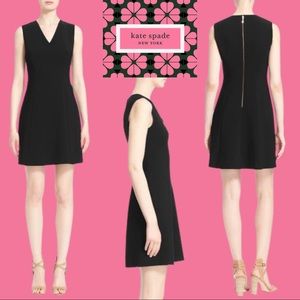 Kate Spade New York Black Crepe A-Line Dress